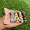 6PCS 3.6 Inches Baby Girls Linen Hair Bows Clips 6 Colors Fully Printed Hair Barrettes Accessories for Babies Infant Toddlers Kids view 3
