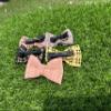 6PCS 3.6 Inches Baby Girls Linen Hair Bows Clips 6 Colors Fully Printed Hair Barrettes Accessories for Babies Infant Toddlers Kids view 4