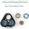 Suleto SH50 Replacement Heads Whole Head Part Compatible with Phillip Shaver Series 5000 (S5xxx), S5xxx, PT8xx, PT7xx, 3 Count SH50 Replacement Blades for Series 5000 Razors view 3