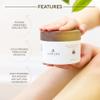 AZMERA Handcrafted Whipped Shea Body Butter  Luxurious Moisturizer for Dry, Sensitive Skin with Bergamot, Argan Oil & Vitamin E  Vegan, Non-Greasy Skincare  8.82 oz view 2