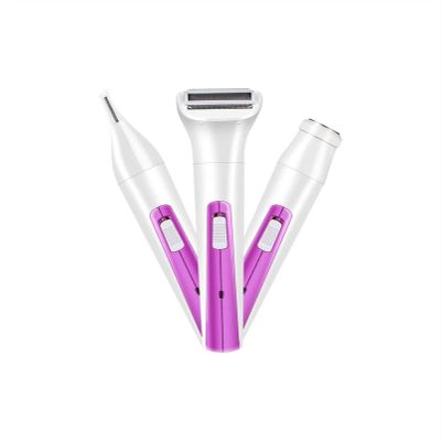 GIENEX Electric Hair Remover,3-in-1 USB Rechargeable Painless Womens Hair Removal,Hair Trimmer,Portable Electric Epilator for Cheeks, Chin, Upper Lip & Arms