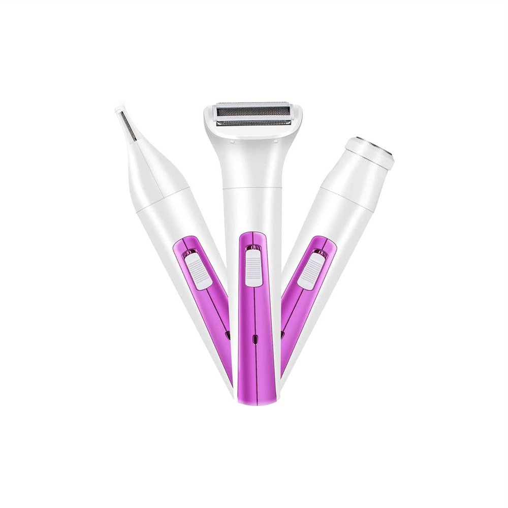 GIENEX Electric Hair Remover,3-in-1 USB Rechargeable Painless Womens Hair Removal,Hair Trimmer,Portable Electric Epilator for Cheeks, Chin, Upper Lip & Arms