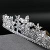 Sparkly Small Zircon Wedding Crowns and Tiaras for Women Cubic Zirconia Quinceanera Crown Sweet 16 Tiara Little Silver Gold Headband Crystal Headpieces Coronas Para 15 Anos Quinceaneras 2023 (Silver view 3