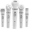 GIENEX Facial Hair Removal for Women, 5 in 1 Painless Electric Razor Shaver for Women Rechargeable Lady Foil Shaver Waterproof Body Hair Remover Kit for Facial Eyebrow Nose Arms Legs Underarms Bikini view 3