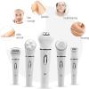 GIENEX Facial Hair Removal for Women, 5 in 1 Painless Electric Razor Shaver for Women Rechargeable Lady Foil Shaver Waterproof Body Hair Remover Kit for Facial Eyebrow Nose Arms Legs Underarms Bikini view 4