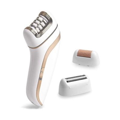 GIENEX Electric Shaver for Women, 3 in 1 Epilator Hair Remover Cordless Including Electric Razor, Foot Callus Remover, Rechargeable Lady Shaver Bikini Trimmer for Arm, Armpit, Bikini Line, Leg, Back