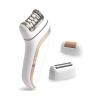GIENEX Electric Shaver for Women, 3 in 1 Epilator Hair Remover Cordless Including Electric Razor, Foot Callus Remover, Rechargeable Lady Shaver Bikini Trimmer for Arm, Armpit, Bikini Line, Leg, Back view 1