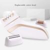 GIENEX Electric Shaver for Women, 3 in 1 Epilator Hair Remover Cordless Including Electric Razor, Foot Callus Remover, Rechargeable Lady Shaver Bikini Trimmer for Arm, Armpit, Bikini Line, Leg, Back view 3