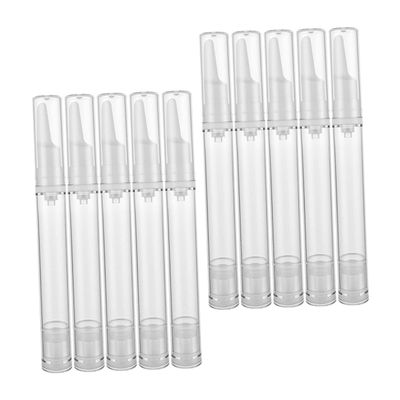 minkissy 10pcs Eye Serum Pump Bottles Airless Vacuum Refillable Storage Vials for Travel Leak Design for Serums Creams and Moisturizers Compact for Toiletry Bags