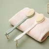 GLEAVI Handle Bathing Brush for Body Exfoliation Soft and Stiff Bristles for Cleaning Portable Back Scrubber for Daily Use Convenient Hanging Design Green view 2