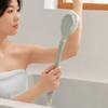 GLEAVI Handle Bathing Brush for Body Exfoliation Soft and Stiff Bristles for Cleaning Portable Back Scrubber for Daily Use Convenient Hanging Design Green view 3