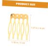 KALLORY Diy Hair Comb Hair Combs Styling Hair Side Combs Gold Small Hair Combs for Fine Hair Headdress Comb view 4