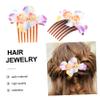 Mikinona Elegant Bridal Hair Comb Pearl Flower Wedding Hairpin Hair Accessories for Women for Special Events view 3