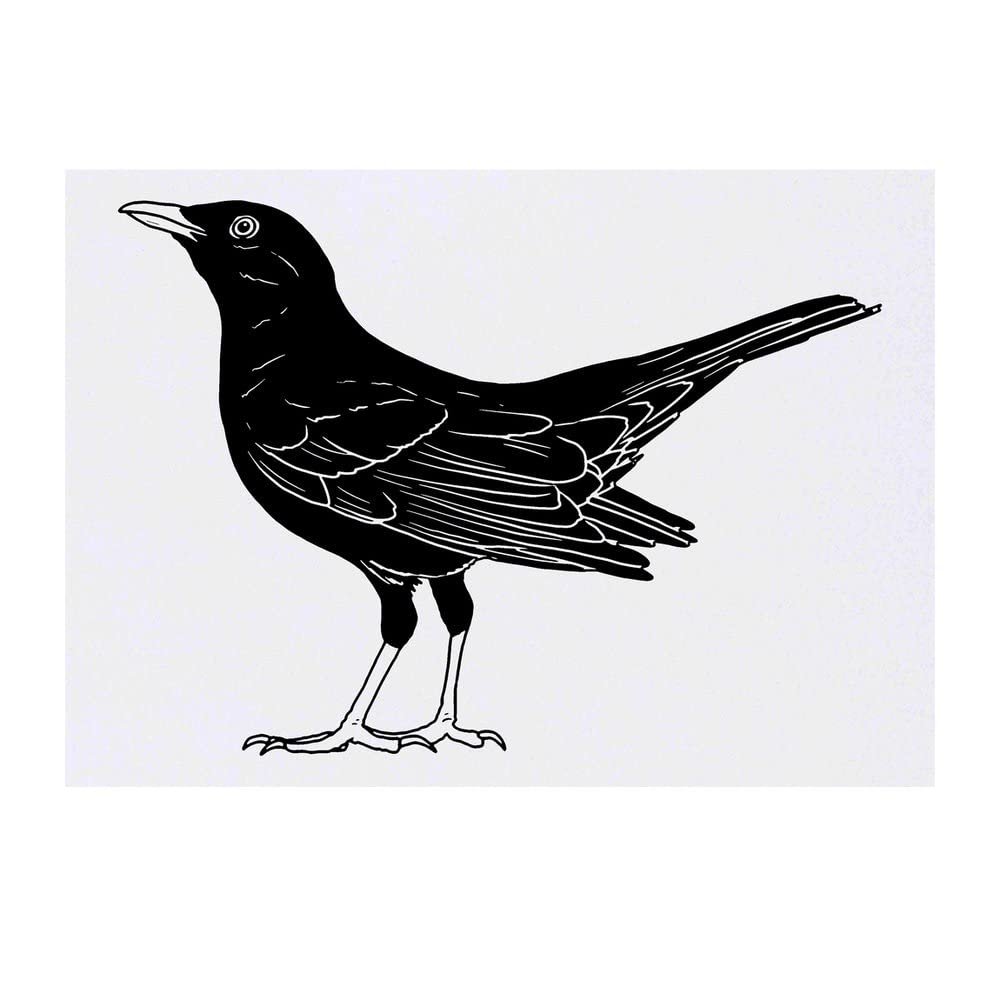 Azeeda 'Blackbird' Temporary Tattoo - Water Resistant, Skin-Safe, Non-Toxic Transfer (TO00050782)