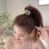 3 Pack Rhinestone Hairclips, Small Hair Clips for High Ponytail, Ponytail Buckle Hair Clip Nonslip Metal High Ponytail Claw Clip,Strong Hold for Thick Hair view 2