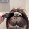 3 Pack Rhinestone Hairclips, Small Hair Clips for High Ponytail, Ponytail Buckle Hair Clip Nonslip Metal High Ponytail Claw Clip,Strong Hold for Thick Hair view 4