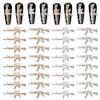CRASPIRE Gun Nail Charms 32Pcs 4 Style 3D Weapon Nail Charms with Rhinestones Gun Nail Art Charms Accessories for DIY Nails Art Decoration Jewelry Making view 1