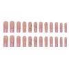 RikView French Tip Press on Nails Long Fake Nails Square Acrylic Nails Pink Nails for Women 24 PCs/Set(Long Square Pink) view 3