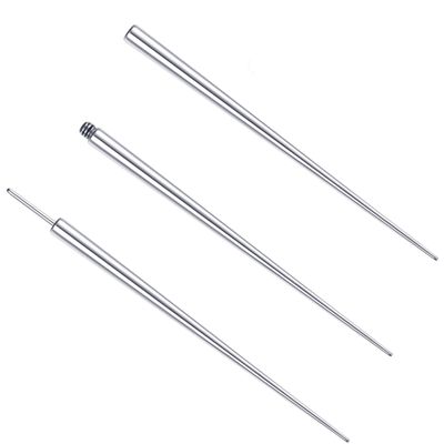 BESTEEL 3 Pcs 316L Surgical Steel Piercing Taper Insertion Pins, Pop Taper Piercings Kit for Ear/Nose/Lip/Eyebrow/Belly/Nipple/Tongue Piercing Changing Tool Stretcher, Stainless Steel, cubic zirconia