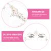 LALAFINA 3sheets Glow Dark Face Gems Stickers of Rhinestone Face Tattoos for Halloween Cosplay Party Decoration Easy to Apply view 2
