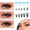 Individual Lashes Large Tray 240pcs 0.07mm 10D+20P C Curl Mix 8-16mm Lash Clusters Soft&Comfortable Cluster Lashes Mink Individual Lash Clusters Mixed Tray False Eyelashes By GEMERRY view 3