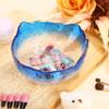LALAFINA Glass Manicure Soaking Bowl Nail Soak off Bowl 9 Inch Pedicure Salon Bath Nail Remover for Fingernail Toenail Caring Polish Removal, Blue view 3