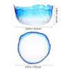 LALAFINA Glass Manicure Soaking Bowl Nail Soak off Bowl 9 Inch Pedicure Salon Bath Nail Remover for Fingernail Toenail Caring Polish Removal, Blue view 4