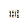 Dark Butterfly Rhinestone Press-On Fake Nails Almond Shaped Fake Nails Medium Glossy Press-On Fake Nails Natural Full Coverage Fake Nails Acrylic Glue Press-On Fake Nails for Women view 4