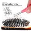4 Pcs Hair Brush Cleaning Tools Mini Brush Hair Brush Remover Tools Wave Brush Cleaner for Removing Hair Dust view 2