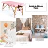 WELLHUT Massage Table 84 Inches Long Portable Massager Spa Lash Bed for Eye Extensions 2 Folding Tattoo Bed Height Adjustable Facial Cradle Salon Tables with Carrying Case, Pink view 3