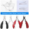 TorSor 5 Pack Toenail Clippers Spring Toe Nail Trimmer Torsion Springs Replacement Snap Shrapnel Clip Universal Manicure Pedicure Nail Cutter Clippers Heavy-Duty Grooming Tool Parts Replace view 3