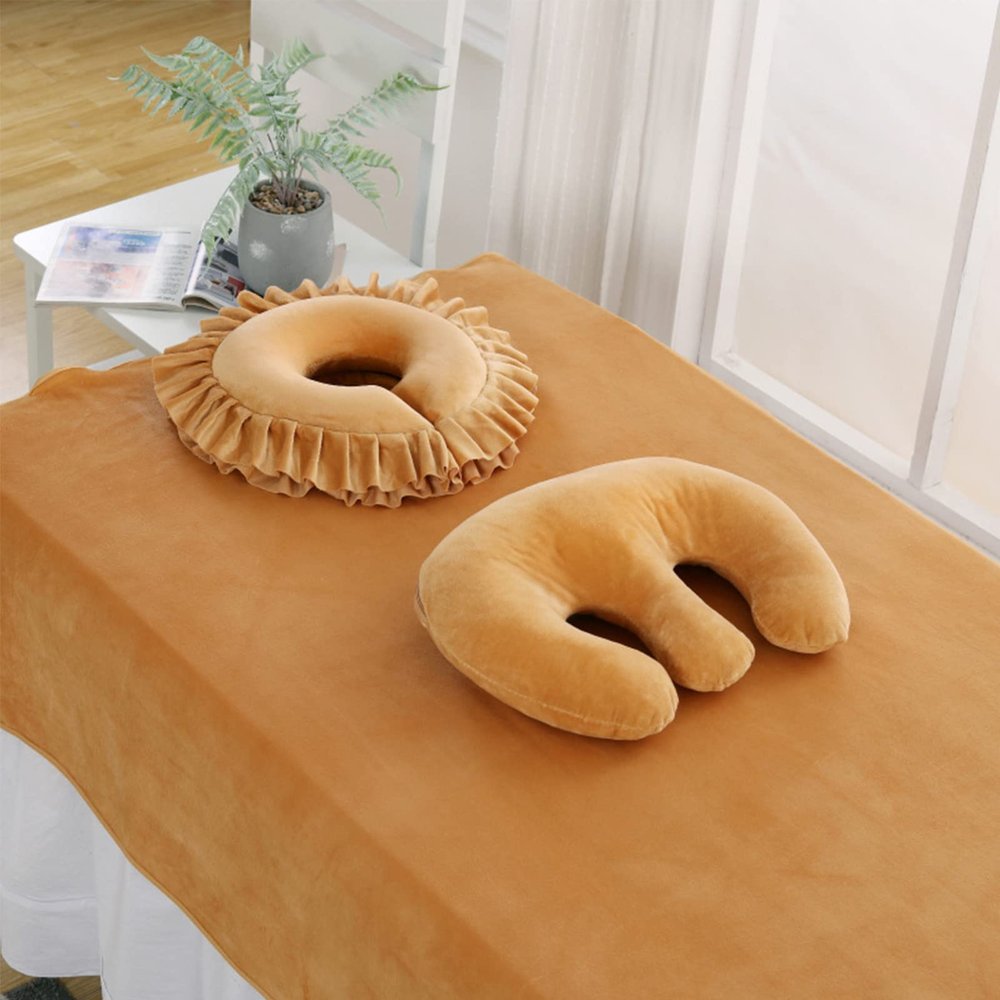 QQXX Breast Pillow for Massage Table,Beauty Face Cushion, Feminine Bolster Breast Support Pillow Face Cradle Rest Pillow for SPA Salon, H