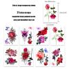 ROARHOWL Stunning rose flower temporary tattoos, large rose fake tattoos for women,rose tattoo set (Rose 3) view 4