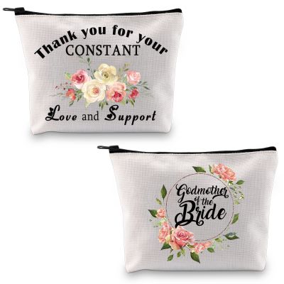 BDPWSS Godmother Of The Bride Gift Wedding Bridal Shower Gift For Godmother Thank You For Your Constant Love And Support Bag (Godmother of bride)