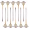 10 Pcs Fan Brushes for Facials, Fan Mask Brushes, Soft Facial Brushes Applicator for Mask Mud Cream Makeup Estheticians view 1