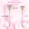 10 Pcs Fan Brushes for Facials, Fan Mask Brushes, Soft Facial Brushes Applicator for Mask Mud Cream Makeup Estheticians view 2