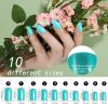 FANDAMEI 24 Colors Press on Nails Square, 24 Packs 576PCS Press on Nails Medium Glossy, Lightweight Natural Fake Nails Full Cover, False Nails with Glue, Short Square Acrylic view 2