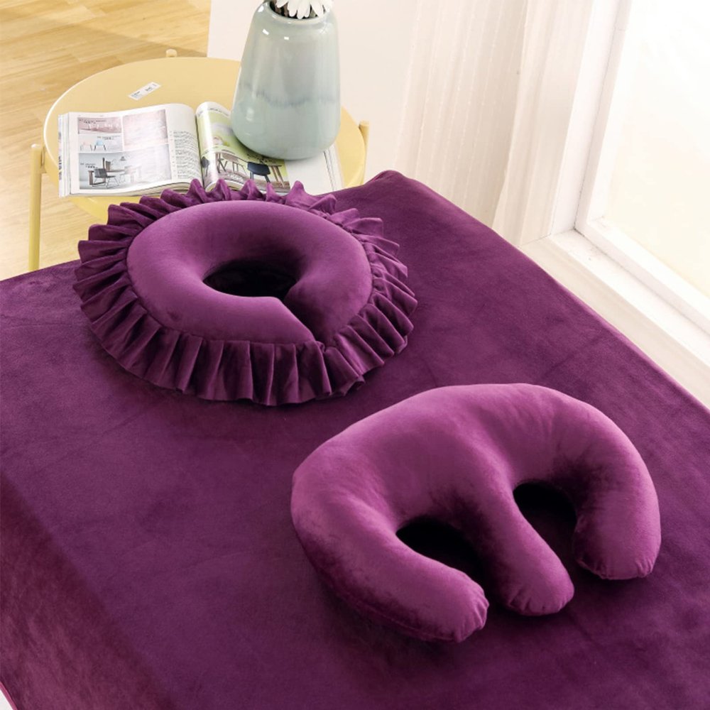 QQXX Breast Pillow for Massage Table,Beauty Face Cushion, Feminine Bolster Breast Support Pillow Face Cradle Rest Pillow for SPA Salon, B