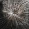 Toupee for Men Human Hair Replacement Systems Full French Lace Hair Systems Swiss Lace Toupee Hairpieces Bleached Knots All Lace Male Wig Unit 8X10"-100% density#240 Darkest Brown with 40% Gray view 4