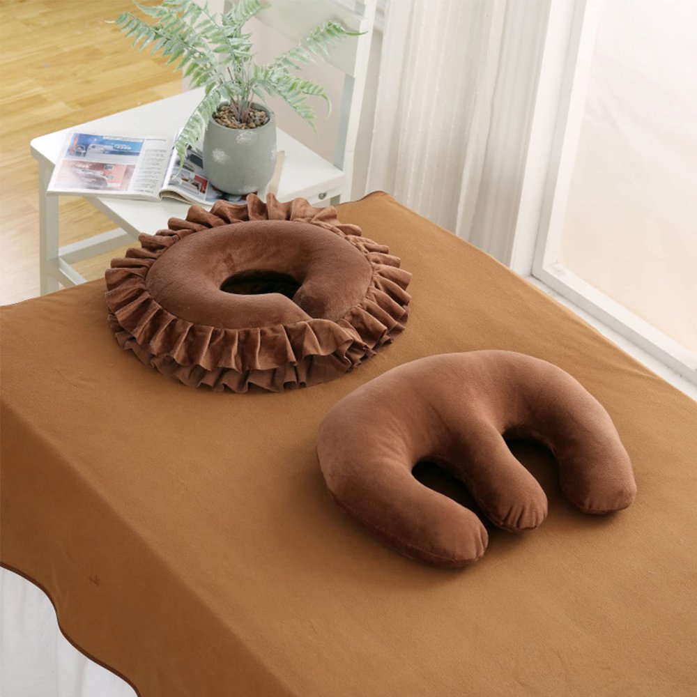 QQXX Breast Pillow for Massage Table,Beauty Face Cushion, Feminine Bolster Breast Support Pillow Face Cradle Rest Pillow for SPA Salon, G