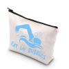 BDPWSS Swim Makeup Bag Swimming Lover Cosmetic Bag Eat My Bubbles Funny Swim Team Gift Swimmer Gift Swimming Coach Gift (My bubbles) view 1