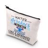 BDPWSS Water Aerobics Instructor Gift Swimming Coach Makeup Bag Water Aerobics Instructor Like a Mermaid Only Way Cooler Gift (Cooler water instructor) view 1