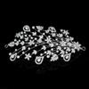 QXMYOO Luxury Cubic Zirconia Soft Headband for Wedding Big Crystal Peacock Hairband Evening Prom Birthday Pageant Tiara Hair Jewelry Accessories Bridal Headpieces (Silver) view 1