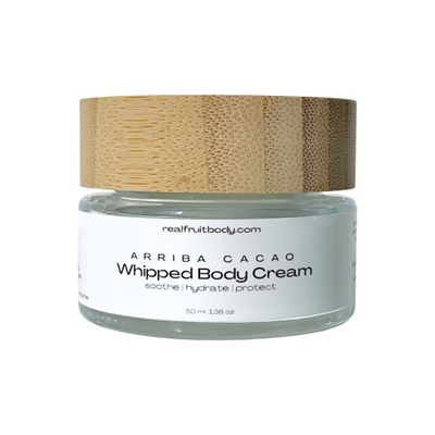 Real Fruit Body Arriba Cacao Whipped Body Cream - 100% Pure and Natural, Leaping Bunny Certified, Vegan - 1.38 Ounce | 50 ml
