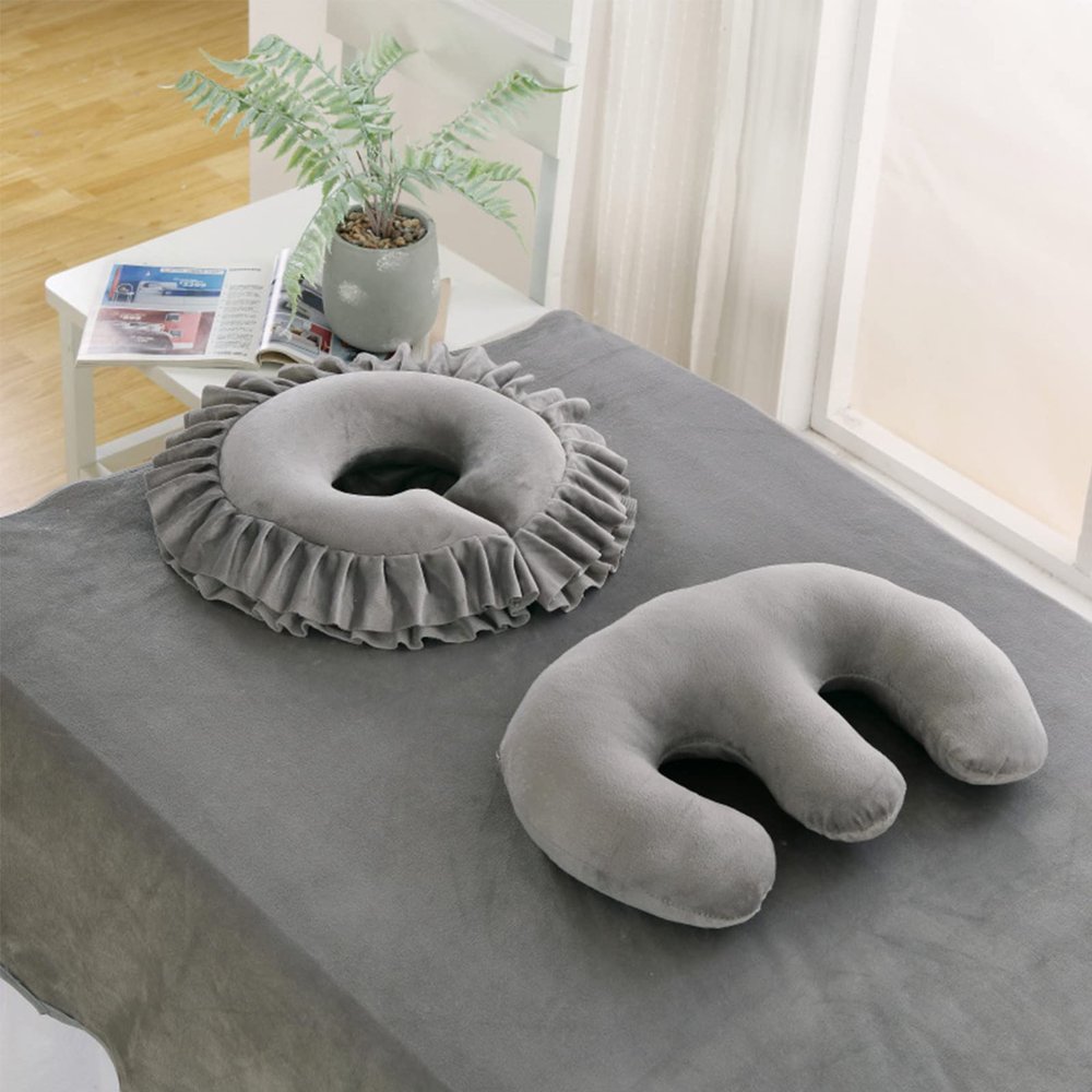 QQXX Breast Pillow for Massage Table,Beauty Face Cushion, Feminine Bolster Breast Support Pillow Face Cradle Rest Pillow for SPA Salon, I