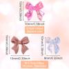HINZIC 240 Pcs Aurora Bow Nail Charm 3D Bows Nail Charm Colorful Bowknot Charm for Acrylic Nails Cute Butterfly Pearl Resin Rhinestone Glitter Christmas Wedding Prom Accessories view 2