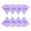RAREIUS 8pcs Triangular Powder Puff Face Soft Velvet Makeup Puff for Loose Powder Body Powder Makeup Sponge for Contouring Wet Dry Foundation Blender Sponge Beauty Makeup Tool.(Purple) view 1