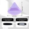 RAREIUS 8pcs Triangular Powder Puff Face Soft Velvet Makeup Puff for Loose Powder Body Powder Makeup Sponge for Contouring Wet Dry Foundation Blender Sponge Beauty Makeup Tool.(Purple) view 2
