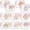 Kacctyen 10 Pcs Rainbow Clear Makeup Bag Women Gifts Inspirational Quotes Waterproof PVC Cosmetic Bags Portable Multifunction Pouch for Graduation Friend Sister Nurse Gift Travel Vacation Organization view 1