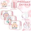 Kacctyen 10 Pcs Rainbow Clear Makeup Bag Women Gifts Inspirational Quotes Waterproof PVC Cosmetic Bags Portable Multifunction Pouch for Graduation Friend Sister Nurse Gift Travel Vacation Organization view 3
